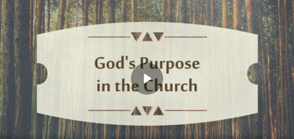 God’s Purpose in the Church