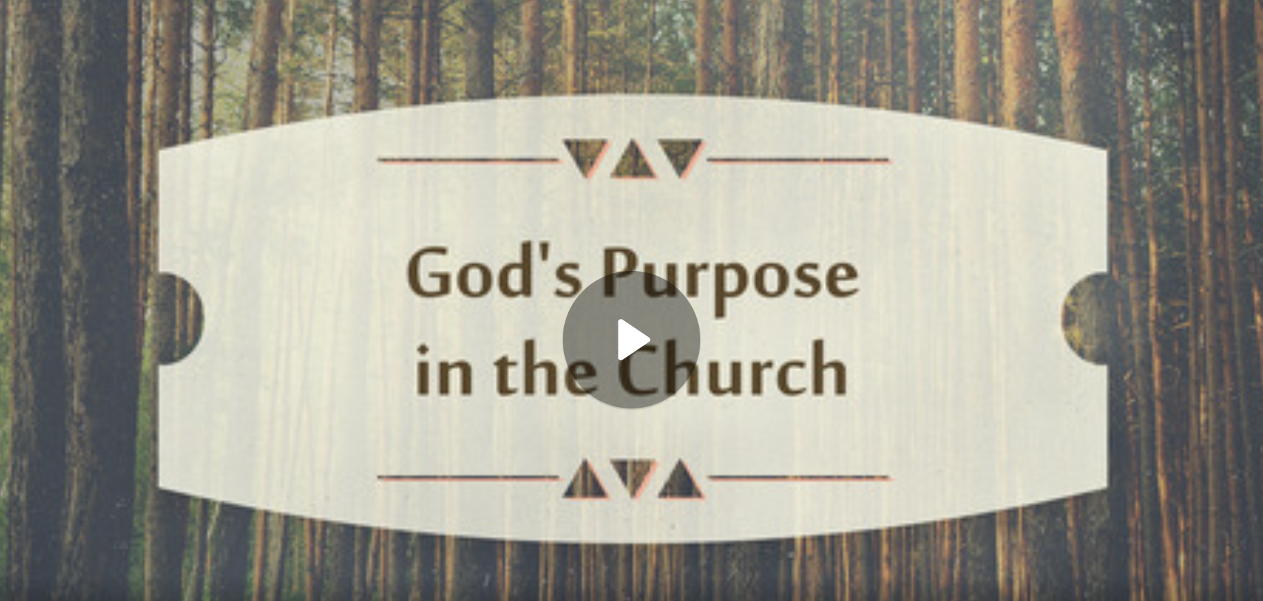 God's Purpose in the Church